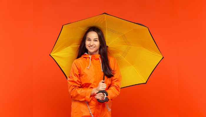 wholesale orange rain jackets