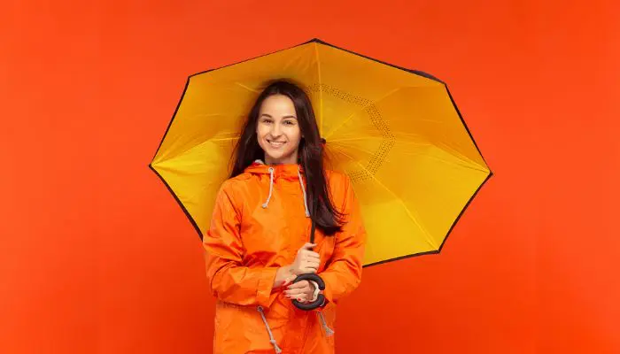 Bright Orange Rain Jacket waterproof jacket in bulk