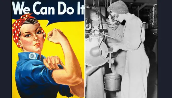 Denim Jacket Halloween Costume Idea From Rosie the Riveter's Look bulk denim jackets