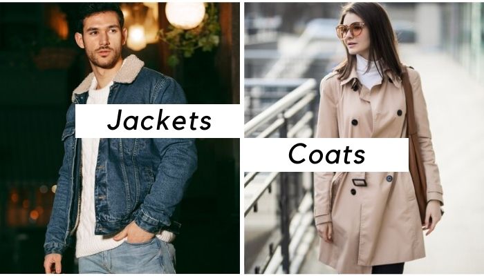 difference of jackets and coats