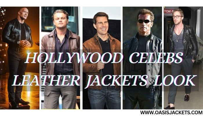 hollywood celebs leather jackets movie looks