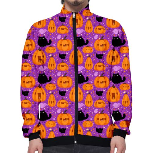 Custom High Quality Halloween Fleece Jacket Manufacturer