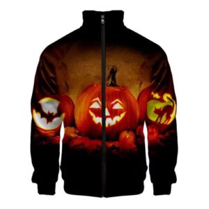 Halloween 3d printed plus size jacket manufacturer
