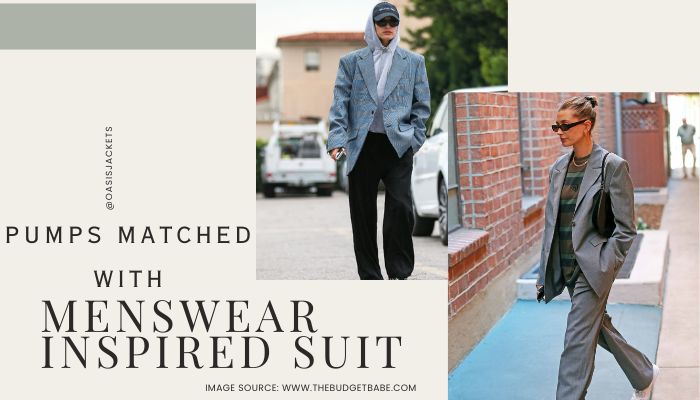 Hailey Bieber Pumps Matched Fashion With Menswear-inspired Suit suit suppliers