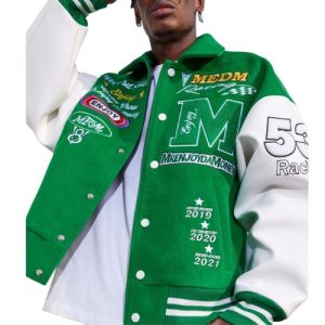 leather sleeves custom baseball jacket manufacturer