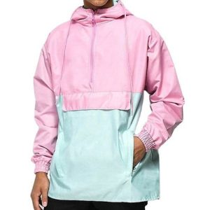 colorblock half zip hooded windbreaker suppliers