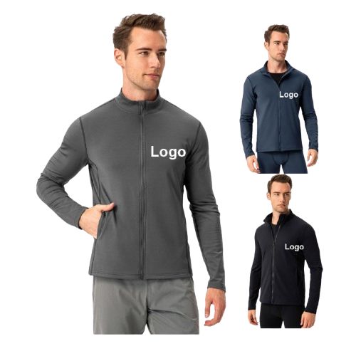 slim fit zipper fitness training jacket manufacturers