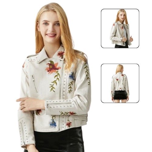floral print leather motorcycle jacket suppliers