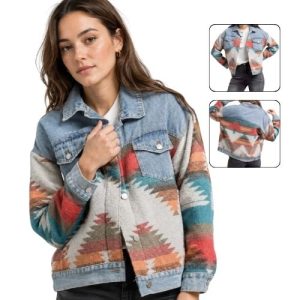 jacquard patch denim jacket suppliers