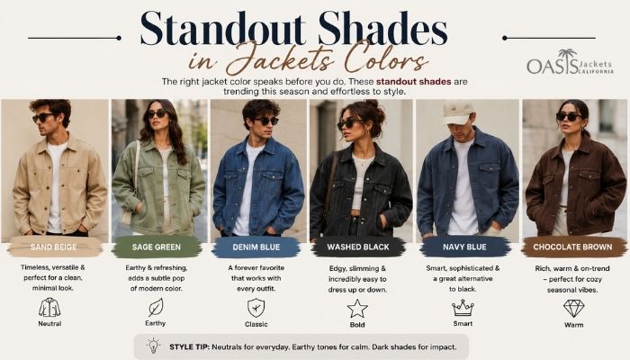 Jacket Color Trends 2026: Top 5 Standout Shades