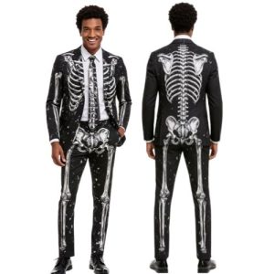 bulk skeleton printed halloween blazer manufacturers